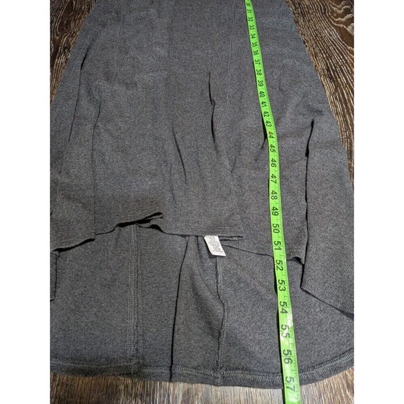 ATHLETA Sleeveless Ribbed Tank Maxi Dress Small Gray Race Back Stretchy Soft N96 - Picture 5 of 7